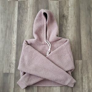 Blush Pink Cropped Hoodie. XS size